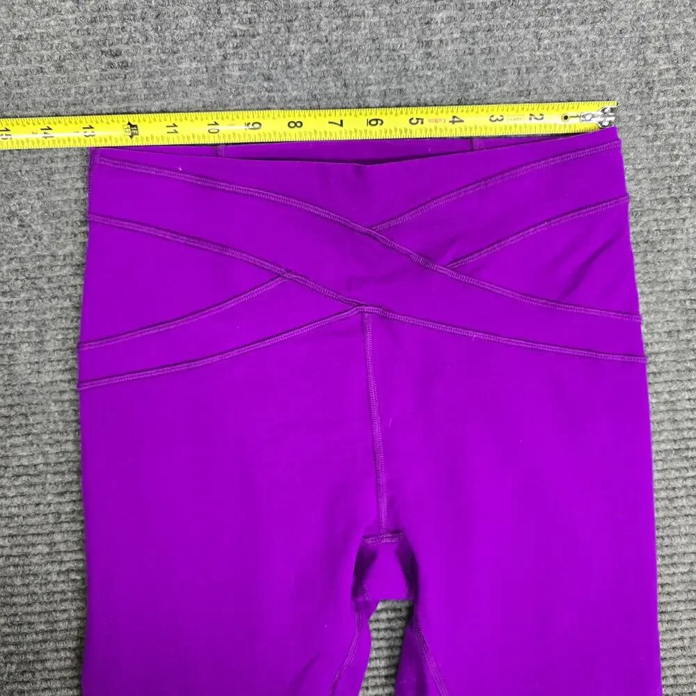 Lululemon Free Flow Tight Womens 8 Tender Violet Full-On Luon Yoga Leggings